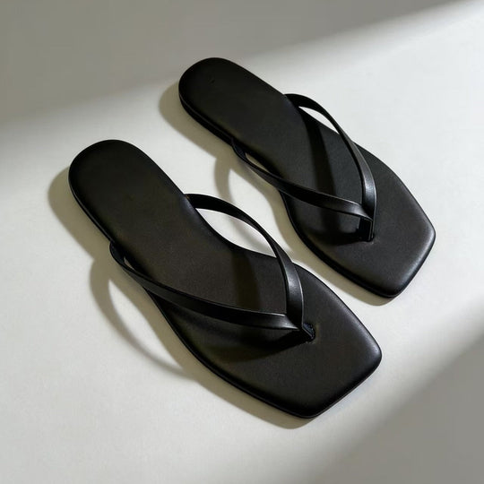 Damen Minimalistische Zehentrenner-Sandalen mit ergonomischem Design