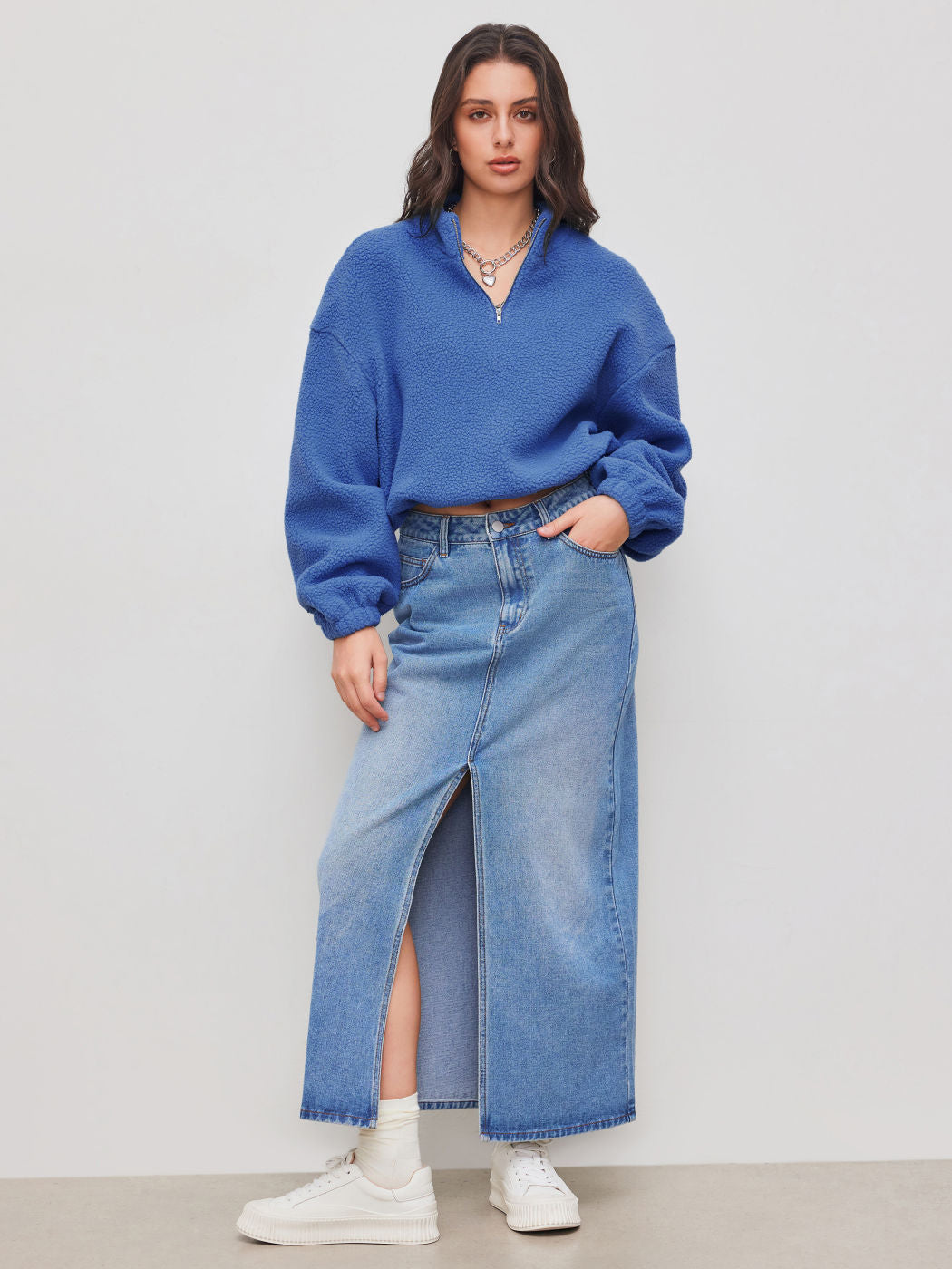 Damen Weiches und lässiges Sweatshirt Nord Taschen