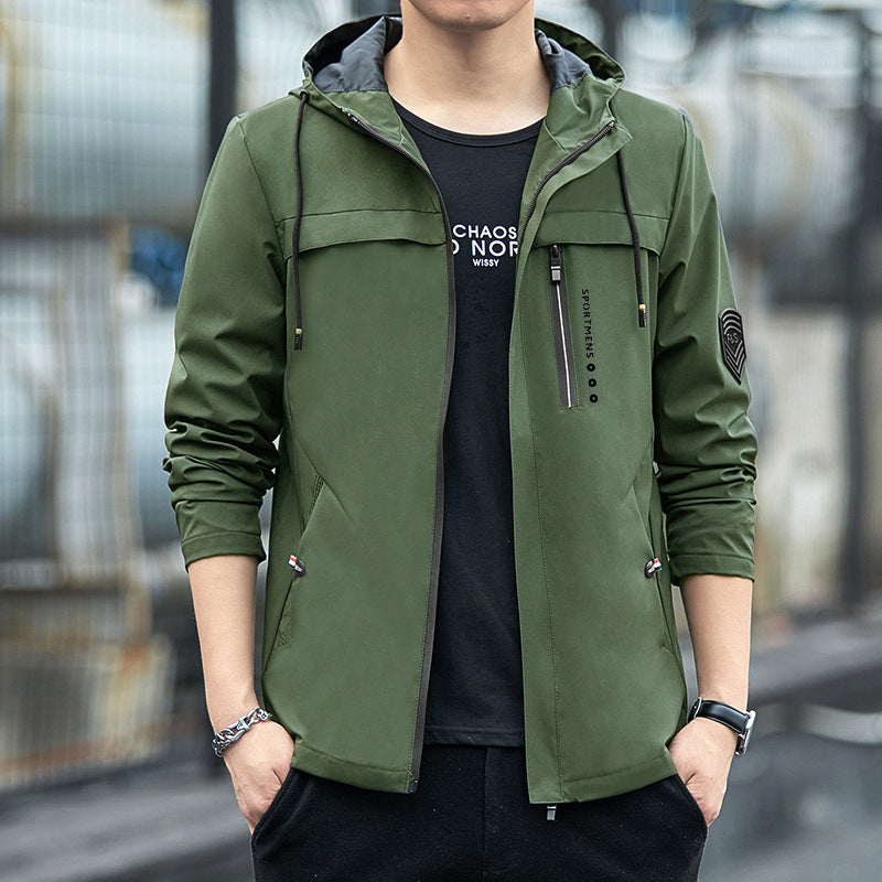 Herren Multifunktionale Sportjacke mit Kapuze Nord Taschen