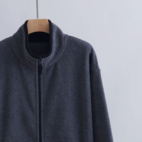 Damen Sportliche Fleecejacke mit hohem Kragen Nord Taschen