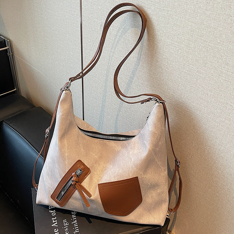 Damen Hobo-Tasche aus strapazierfähigem Canvas mit mehreren Fächern Nord Taschen
