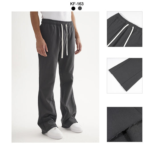 Damen Schlag-Sweathose aus French-Terry mit elastischem Bund und dekorativen Teilnähten Nord Taschen