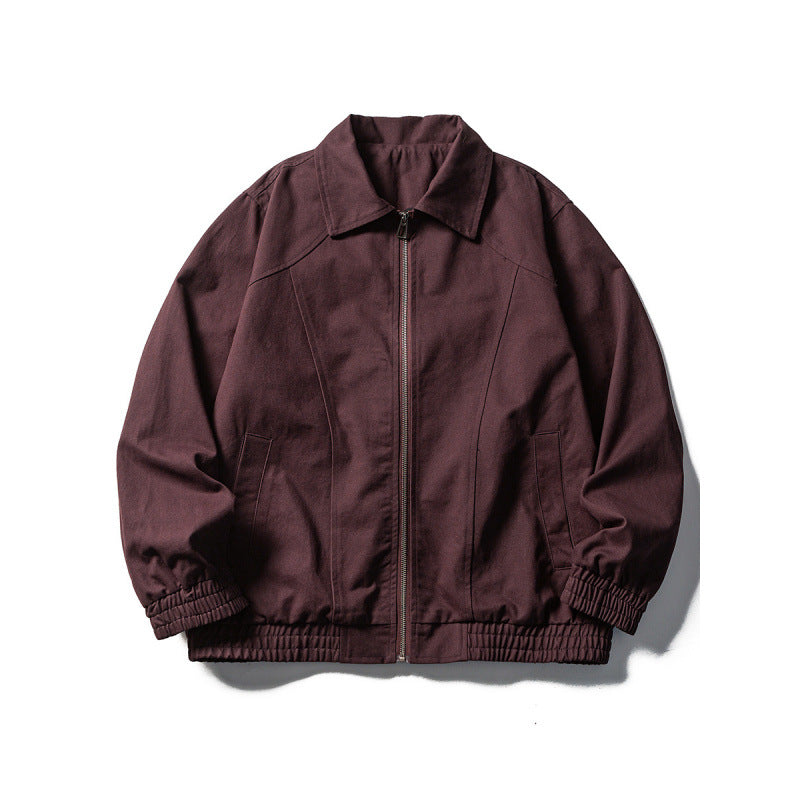 Herren Boxy-Fieldjacke im Utility-Look mit Stehkragen, durchgehendem Reißverschluss und elastischem Saum Nord Taschen