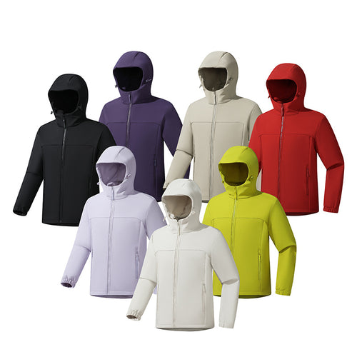Herren Leichte Softshelljacke mit Kapuze, wind- und wasserabweisender Oberfläche und Reißverschlusstaschen Nord Taschen