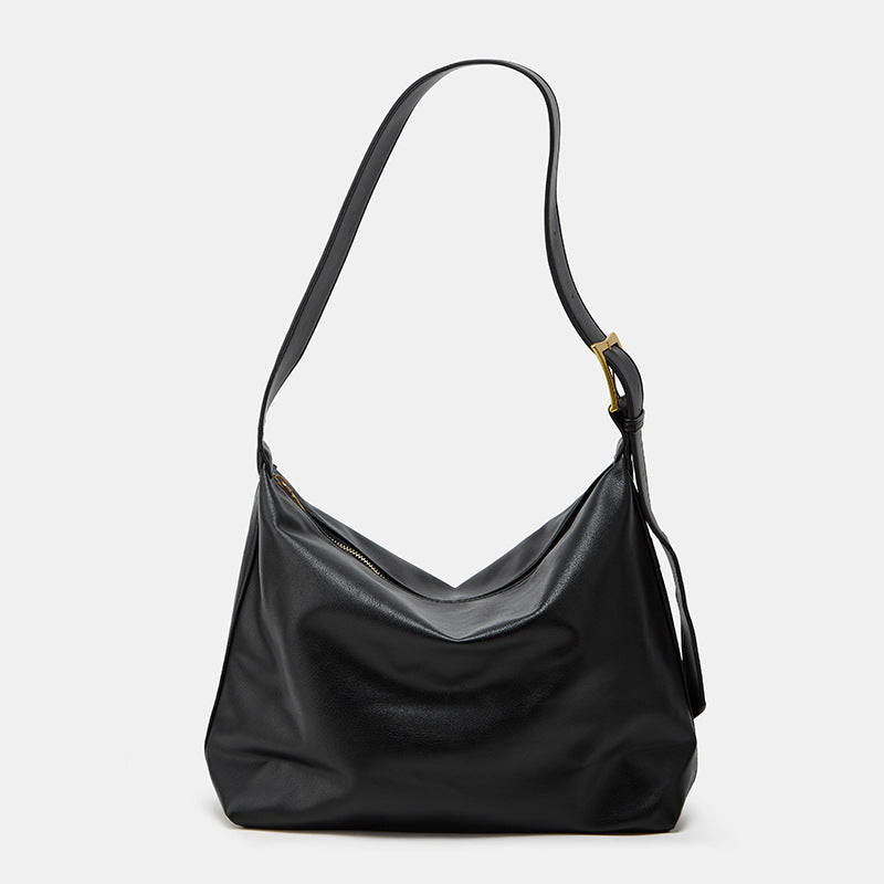 Damen Hobo-Tasche mit elegantem Faltendesign und weichem Kunstleder Nord Taschen