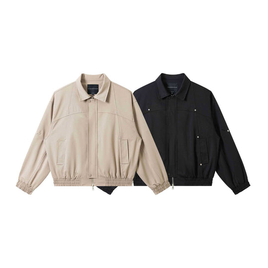 Unisex Kurz geschnittene technische Blousonjacke mit verdeckter Frontblende und elastischem Saum Nord Taschen