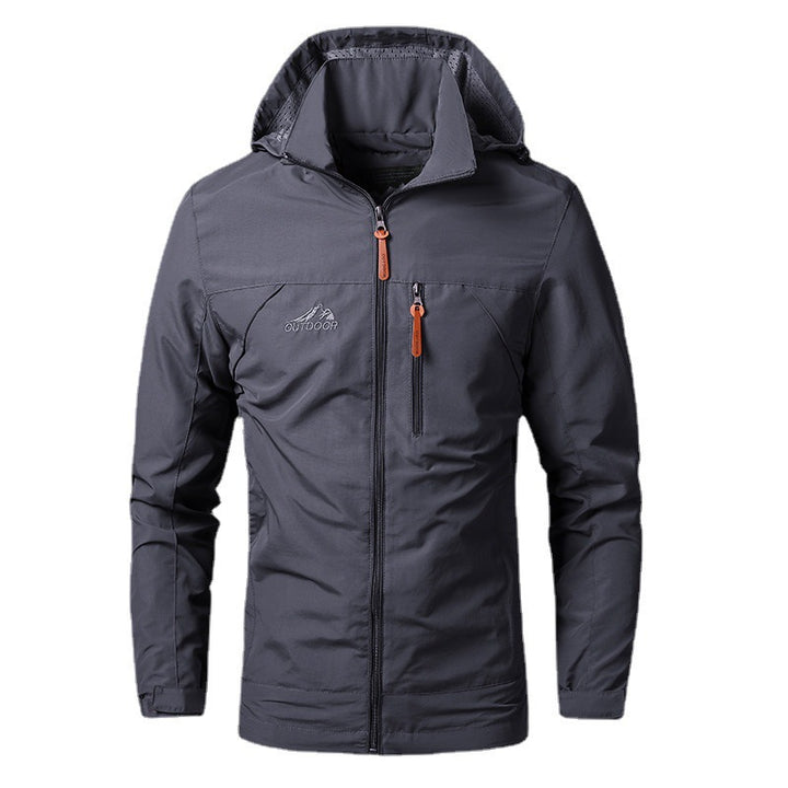 Herren  leichte wasserabweisende Softshelljacke mit Kapuze und Sicherheitsreißverschluss Nord Taschen