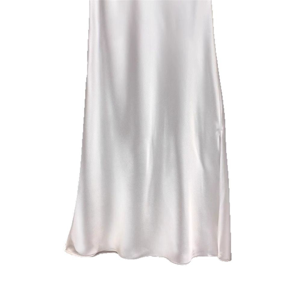 Damen Eleganter Midi-Rock aus hochwertigem Satin Nord Taschen