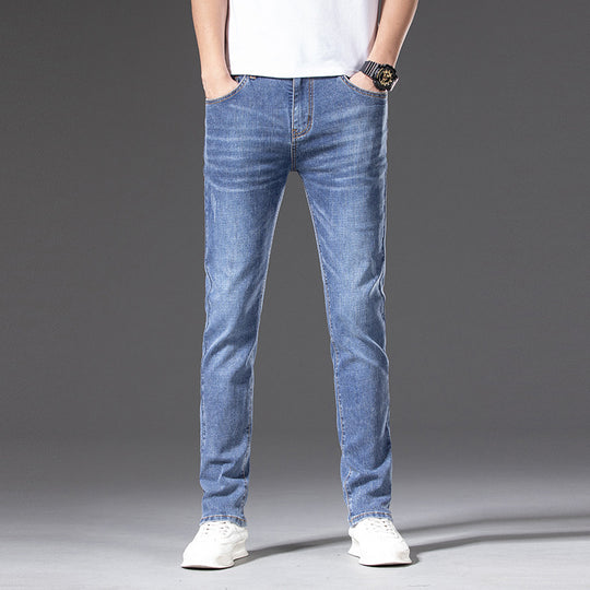 Herren Slim‑Straight Stretchjeans mit leichter Used‑Optik Nord Taschen