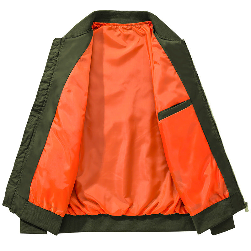 Herren modische Bomberjacke mit hoher Kragen und praktischen Reißverschlusstaschen Nord Taschen