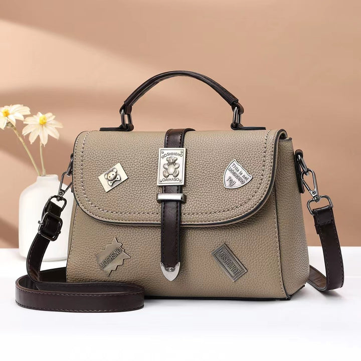 Damen Handtasche mit einzigartigen Badges Nord Taschen