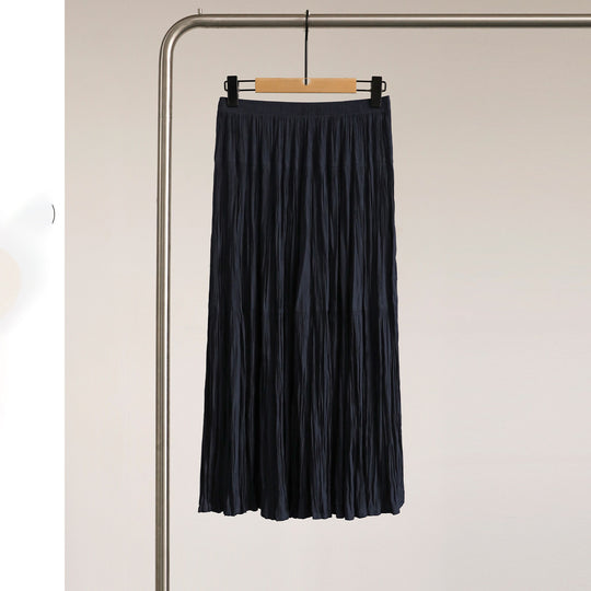 Damen Eleganter Faltenrock mit hohem Bund und fließendem Stoff Nord Taschen