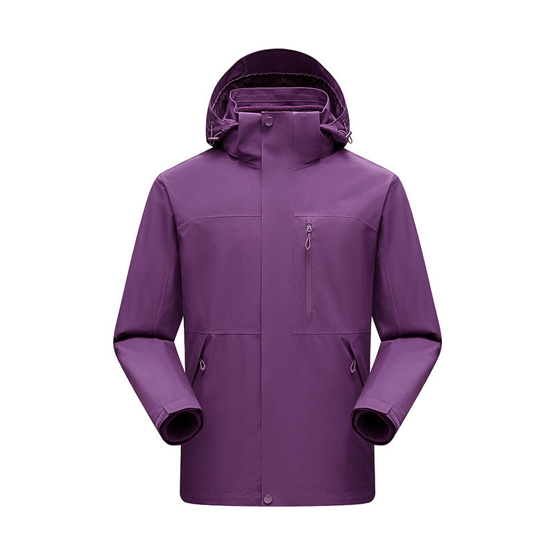 Herren Wasserabweisender Winterparka mit abnehmbarer Kapuze und getapten Nähten Nord Taschen