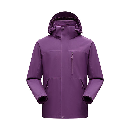 Herren Wasserabweisender Winterparka mit abnehmbarer Kapuze und getapten Nähten Nord Taschen