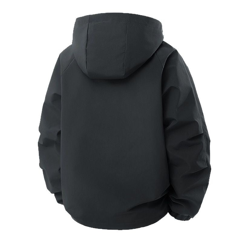 Herren Technische Kapuzen-Outdoorjacke mit Utility-Taschen und winddichter Membran Nord Taschen