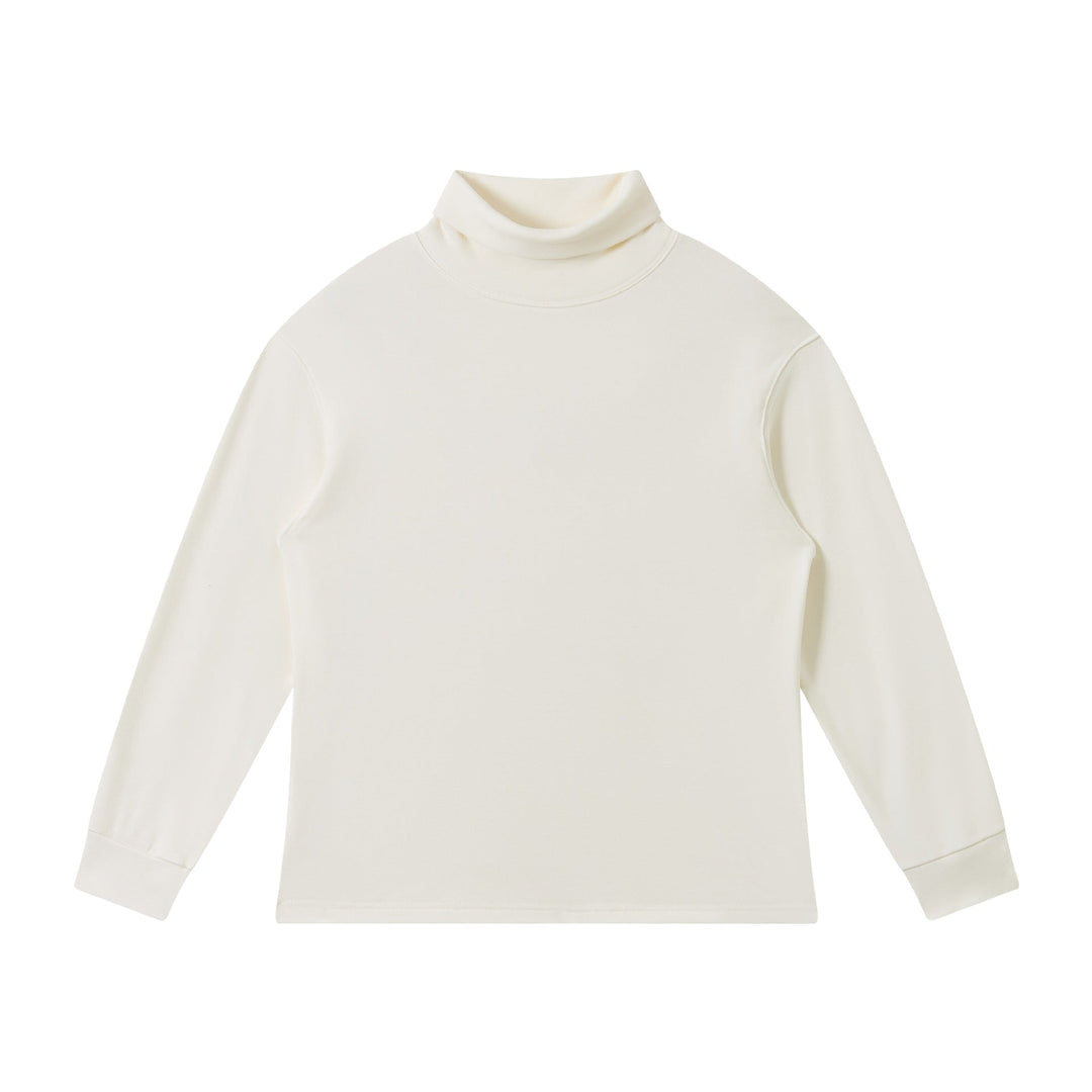 Damen Feinstrukturierter Rollkragen‑Sweater aus Baumwollmix mit Raglanärmeln Nord Taschen