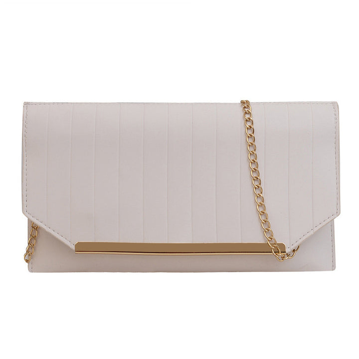Damen elegante Clutch mit strukturiertem Design und goldenen Akzenten Nord Taschen