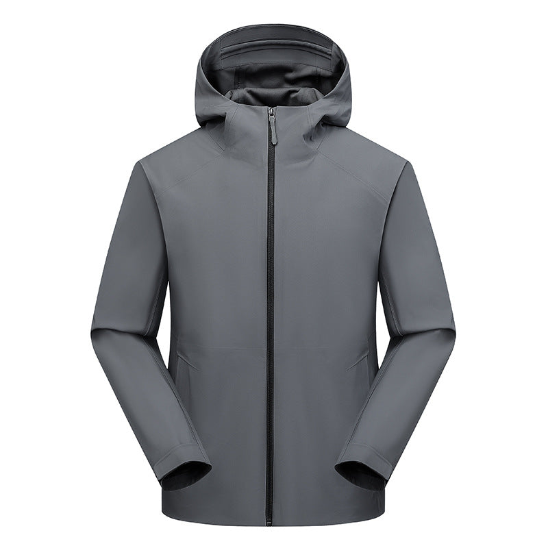 Herren Wasserabweisende Softshell-Outdoorjacke mit Kapuze, verschweißten Nähten & minimalistischer Reißverschluss Nord Taschen