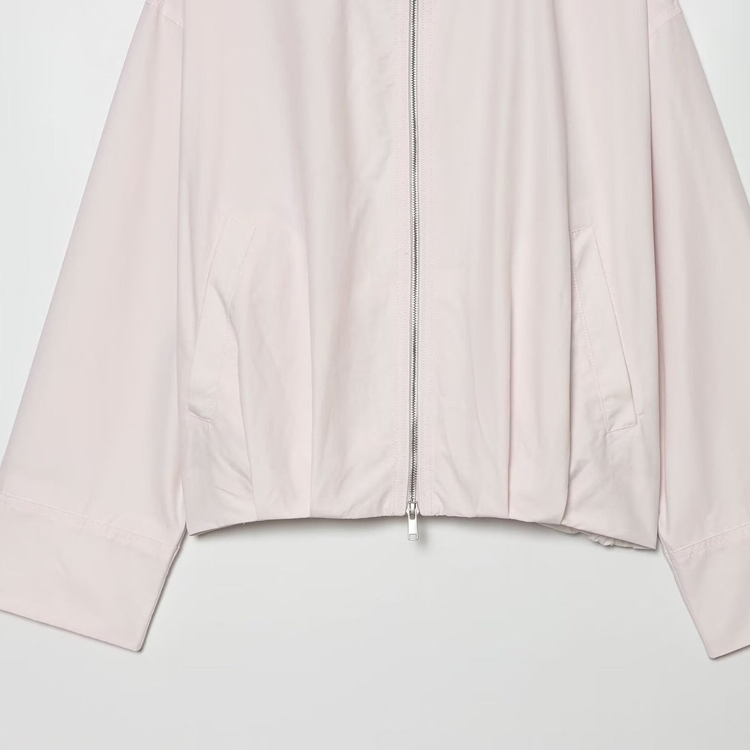 Damen Cropped Boxy-Übergangsjacke mit hohem Funnelkragen und Zwei-Wege-Reißverschluss Nord Taschen