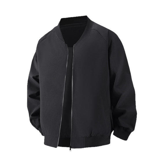 Herren Minimalistische Oversize-Bomberjacke mit Raglanärmeln, elastischem Saum & Komfortkragen Nord Taschen