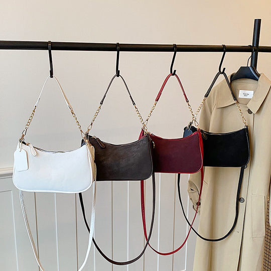 Damen elegante Umhängetasche mit feinem Kettenakzent Nord Taschen