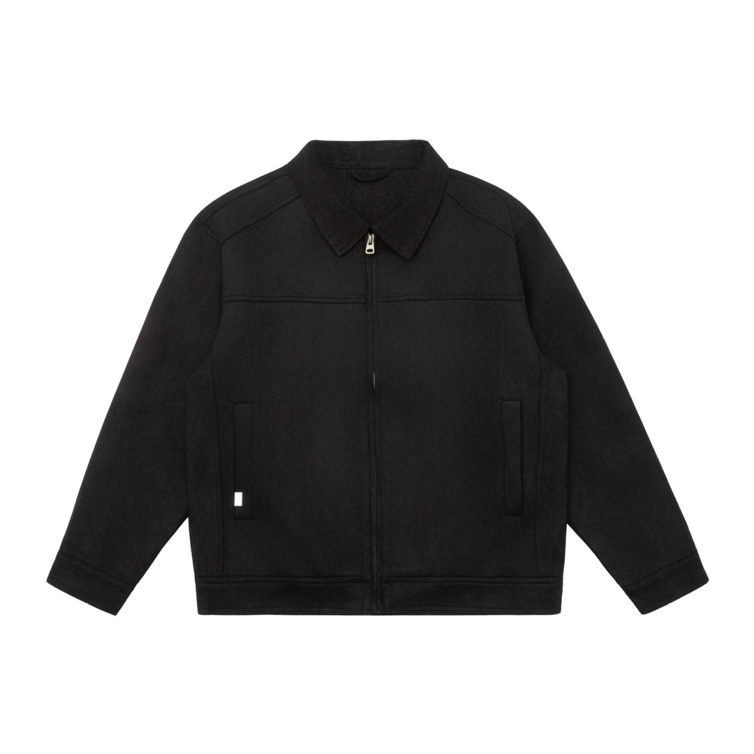 Herren Kurzblouson im Canvas-Workwear-Stil mit Cordkragen Nord Taschen