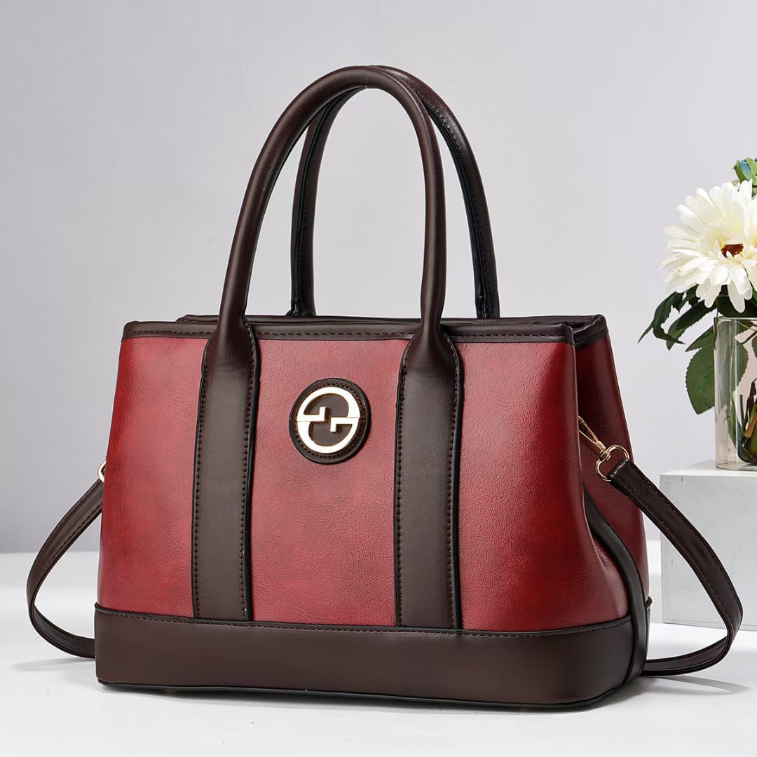 Damen elegante Handtasche mit glänzenden Akzenten Nord Taschen