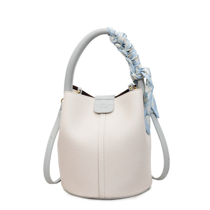 Damen Hobo-Tasche aus hochwertigem Leder mit modernem Kordelzug Nord Taschen
