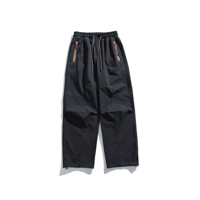 Herren Cargo-Hose mit elastischem Bund, Knie-Paneelen und Reißverschluss-Saum Nord Taschen