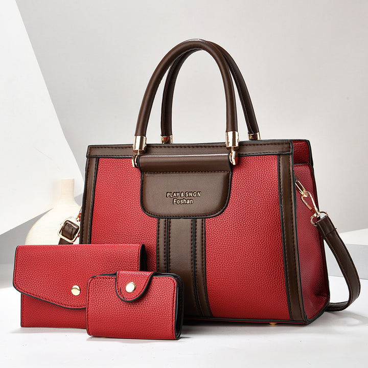 Damen Handtasche mit abnehmbarer Clutch und praktischen Fächern Nord Taschen