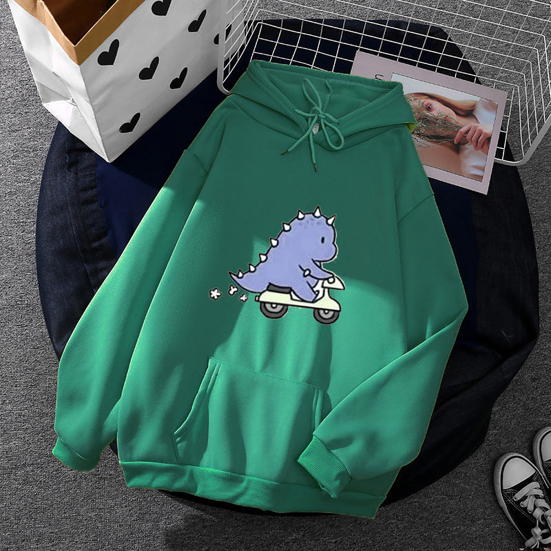 Damen nan Kapuzenpullover im Relaxed-Fit mit botanischer Frucht-Illustration und Kängurutasche Nord Taschen