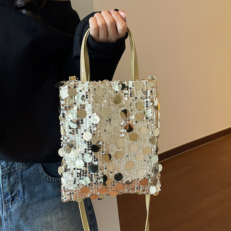 Damen Glitzernde Tasche mit verstellbarem Schulterriemen Nord Taschen