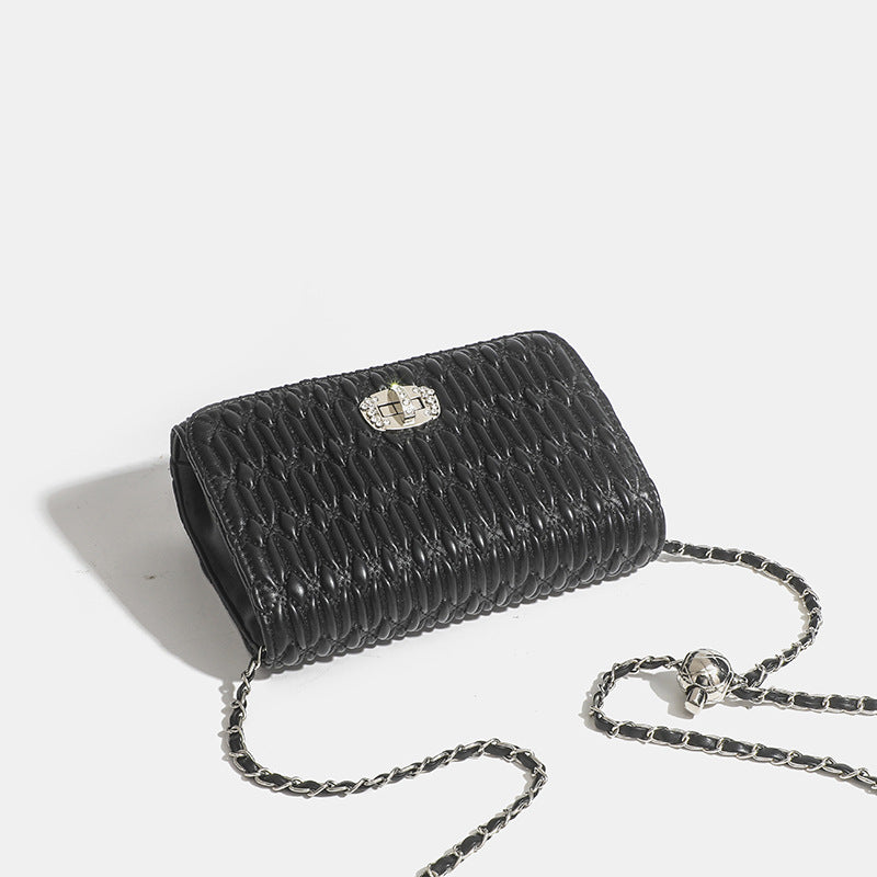 Damen Clutch-Tasche mit strukturiertem Obermaterial und eleganter Kette Nord Taschen