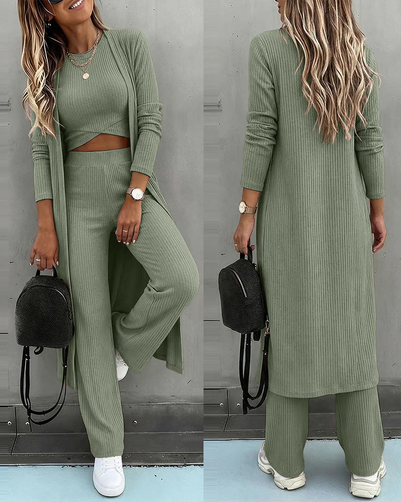 Damen Modischer Cardigan-Set Nord Taschen