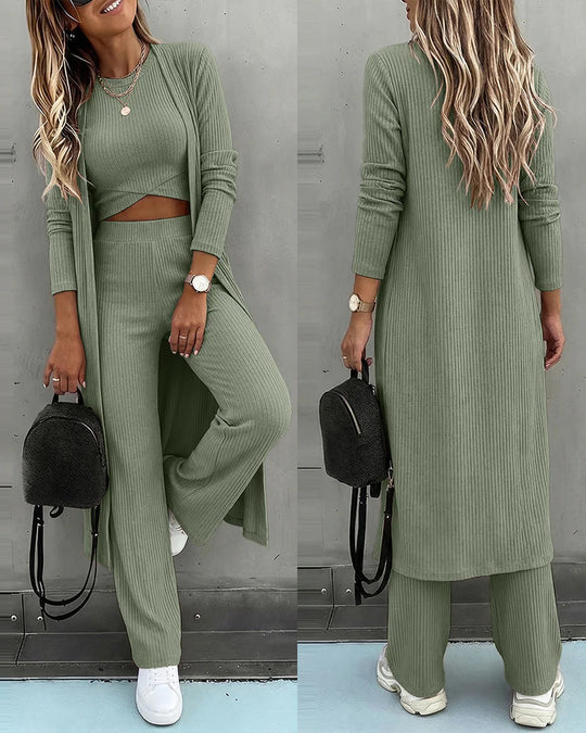 Damen Modischer Cardigan-Set Nord Taschen