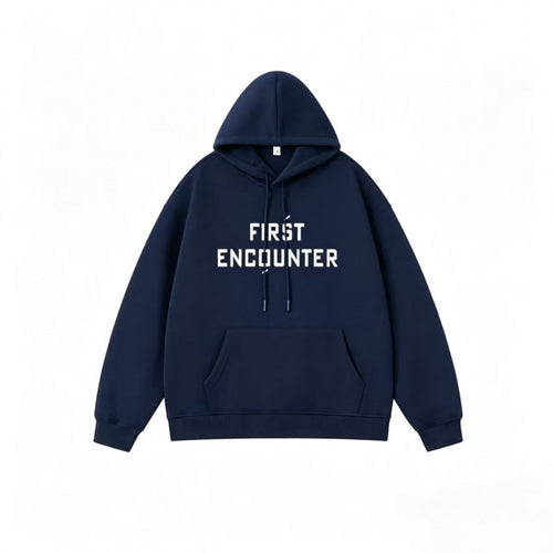 Unisex Oversize-Kapuzenpullover mit großem Frontprint, Kängurutasche und gerippten Bündchen Nord Taschen