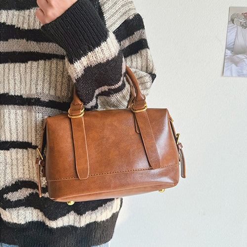 Damen handliche Henkeltasche mit eleganter Struktur und abnehmbarem Schulterriemen Nord Taschen