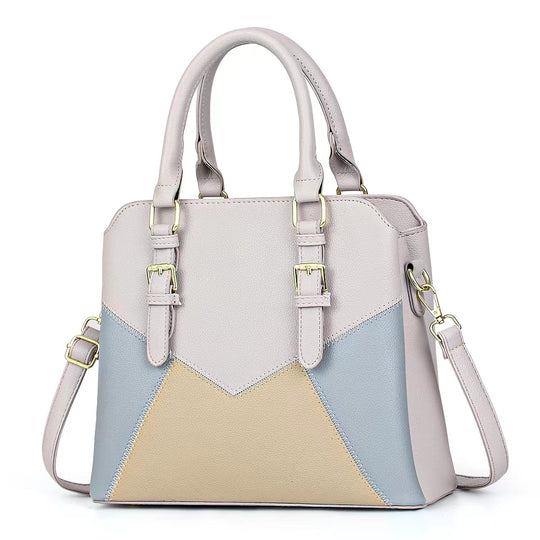 Damen Handtasche mit modernem Farbblock-Design und verstellbarem Schulterriemen Nord Taschen