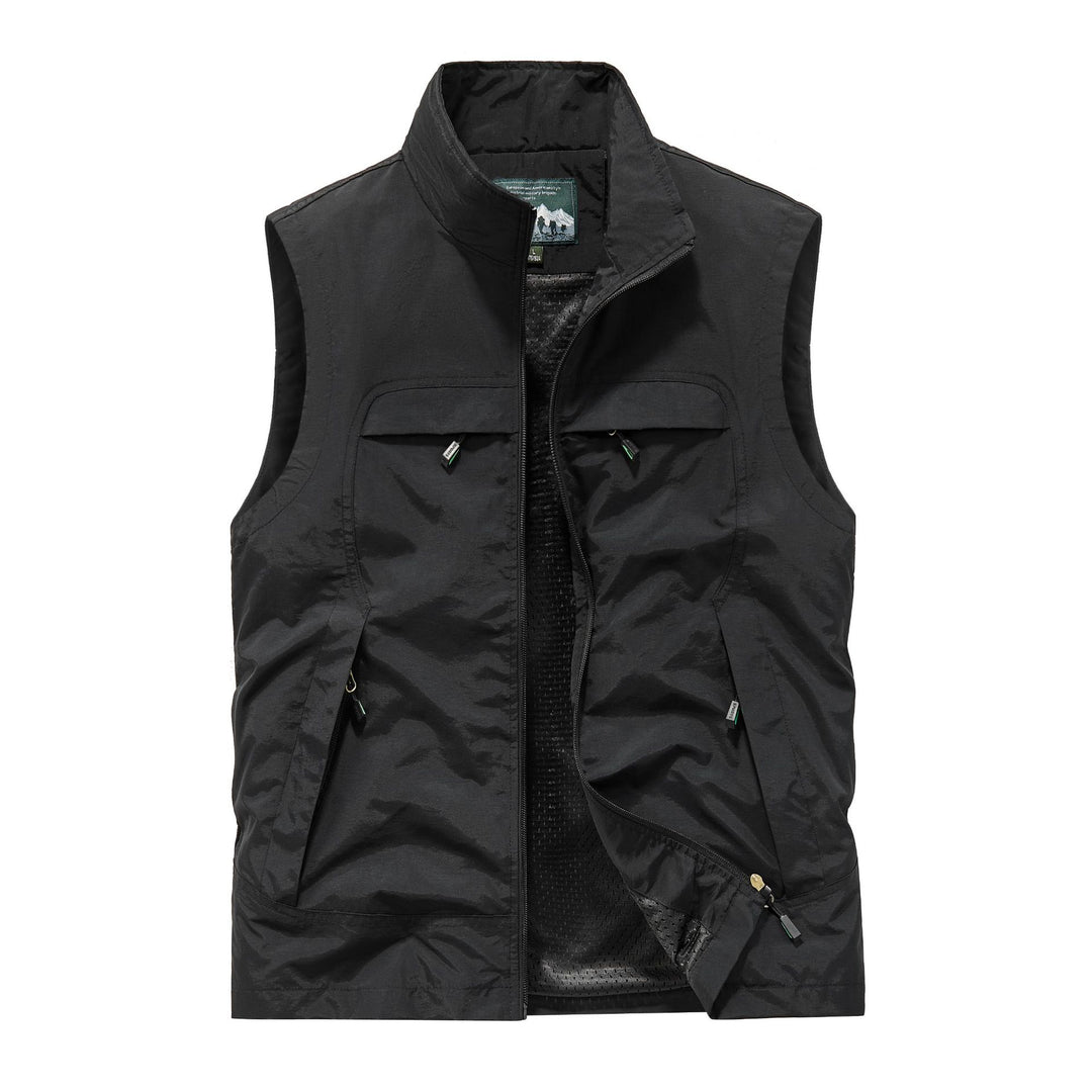 Herren Atmungsaktive Photografen-Utility‑Weste mit Mesh‑Innenfutter und Mehrfach‑Taschen Nord Taschen