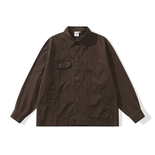 Herren Boxy-Canvas Utility-Blousonjacke mit großen Pattentaschen Nord Taschen