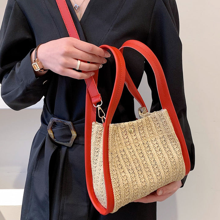 Damen Umhängetasche aus geflochtenem Material Nord Taschen