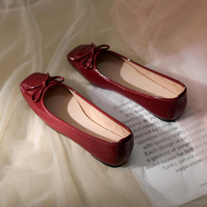 Damen Ballerinas mit zartem Schleifendetail und weichem Innenfutter