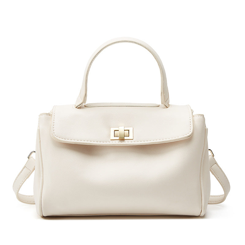 Damen Henkeltasche mit hochwertigem Kunstleder und elegantem Klappverschluss Nord Taschen