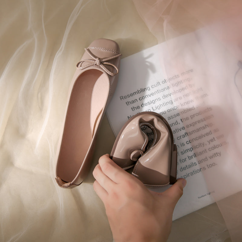 Damen Ballerinas mit zartem Schleifendetail und weichem Innenfutter