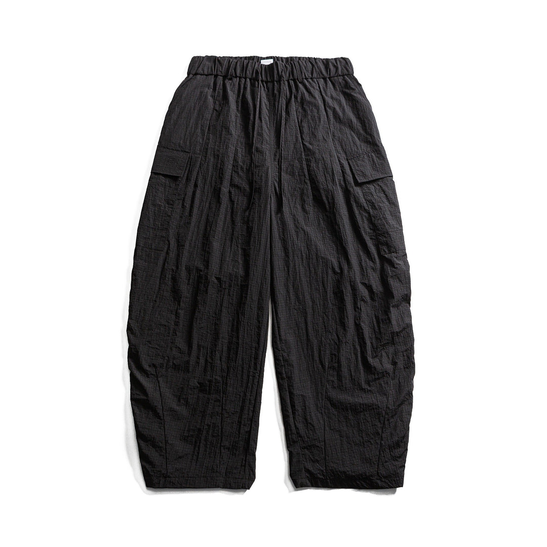 Herren Leichte Crinkle‑Optik Cargo‑Jogginghose mit elastischem Bund und Kordelzug Nord Taschen