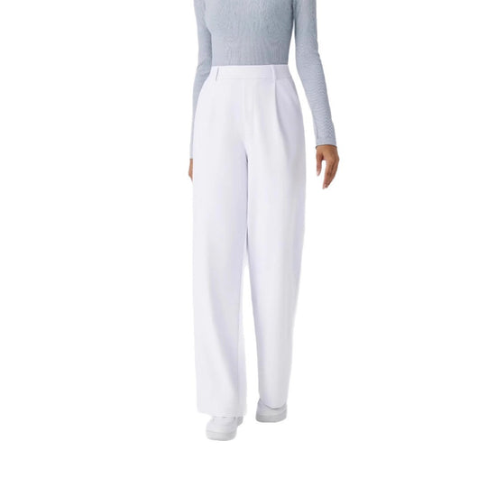 Damen Elegante High‑Waist Palazzo‑Hose mit vorderen Bundfalten und Eingrifftaschen Nord Taschen