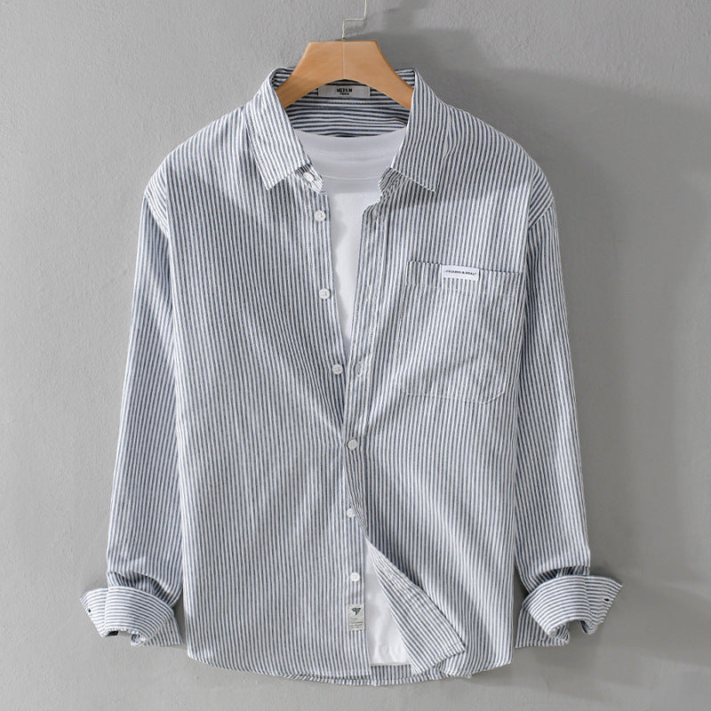 Herren Feines Cordhemd im Overshirt‑Stil mit Brusttasche, Relaxed Fit und feiner Wellenstruktur Nord Taschen