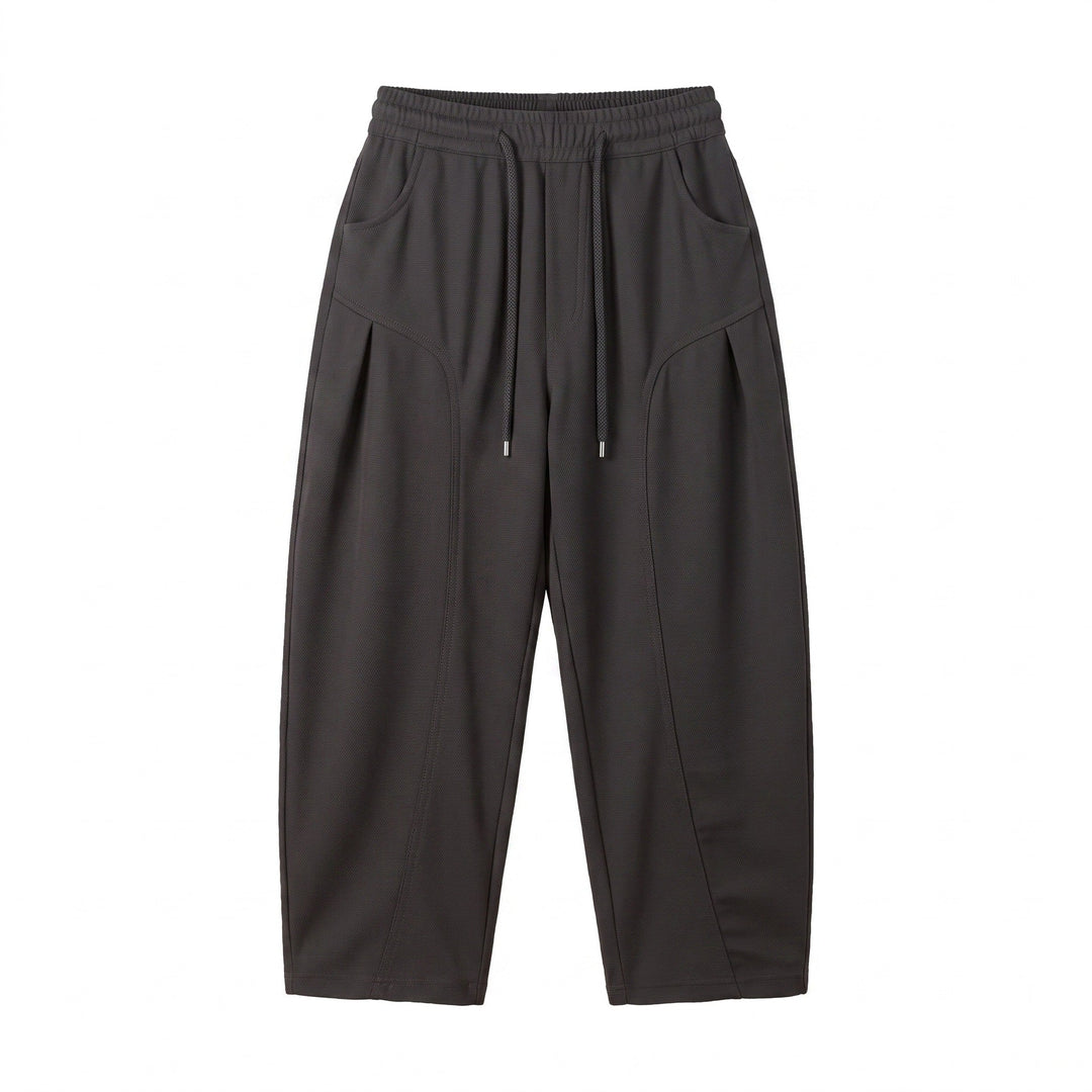 Damen Cropped Jogginghose im Relaxed‑Schnitt mit Kordelzug und Ziernähten Nord Taschen