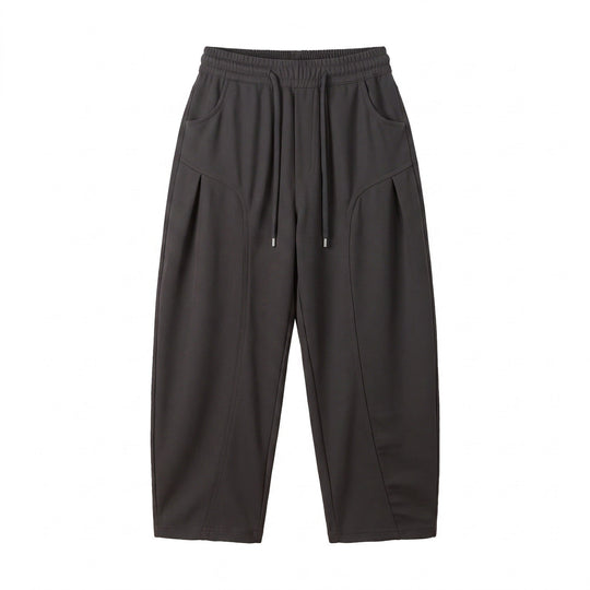 Damen Cropped Jogginghose im Relaxed‑Schnitt mit Kordelzug und Ziernähten Nord Taschen