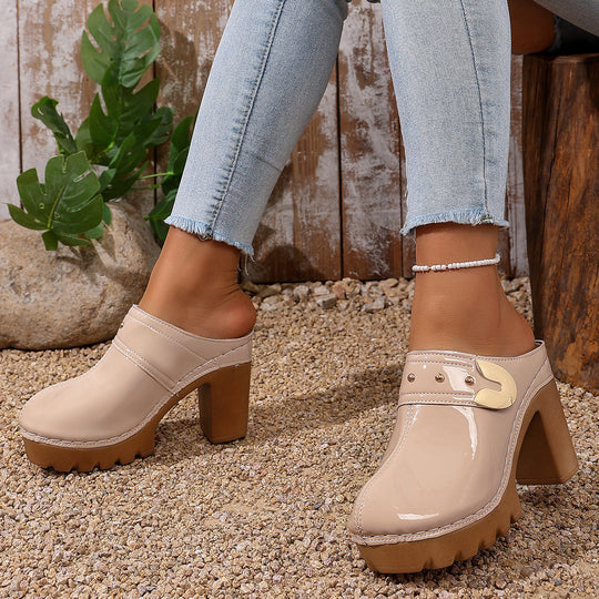 Damen Hochwertige Clogs mit Holzsohle - Arvani